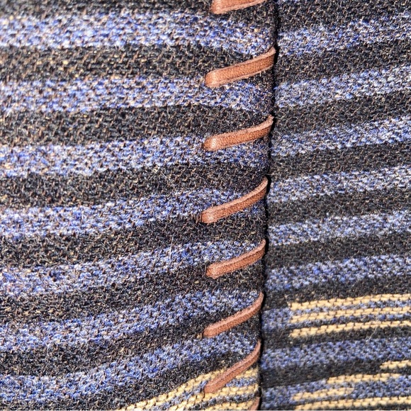 Lauren Ralph Lauren Skirt Size 14P  Southwestern Indian Blanket Wrap Wool Concho - Picture 8 of 14